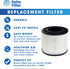 Fette Filter - Filter Compatible with BISSELL MYair Pro Hub and Plus Air Purifier Replacement HEPA and Carbon Filter Part # 3069 and 3389 - Pack o...