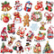 24 Pieces Christmas Refrigerator Magnets Christmas Santa Claus Gnome Snowflake Magnets Decorative Car Fridge Magnetic Stickers Xmas Magnets Decora...