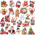 24 Pieces Christmas Refrigerator Magnets Christmas Santa Claus Gnome Snowflake Magnets Decorative Car Fridge Magnetic Stickers Xmas Magnets Decora...