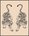 Posterizer 1 pcs-Tiger Minimalist Japanese Wall Art-Art for Animal Lovers-Retro Art- Gift for Men Women Entrepreneur Teens-Chic Home Decor- unfram...