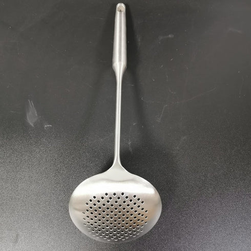 Skimmer Stainless Steel Large Slotted Spoon Colander Strainer Ladle for Cooking Heat Proof Hollow Handle Serving Utensil 14.96 inches...