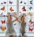 Iconikal Static Cling Window Decorations, Butterfly, 100-Count...