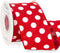 Ribbli Red and White Polka Dot Wired Ribbon, 2-1/2 Inch x 10 Yard, Red Burlap Ribbon for Craft, Wreath,Christmas Tree Decoration, Outdoor Decorati...