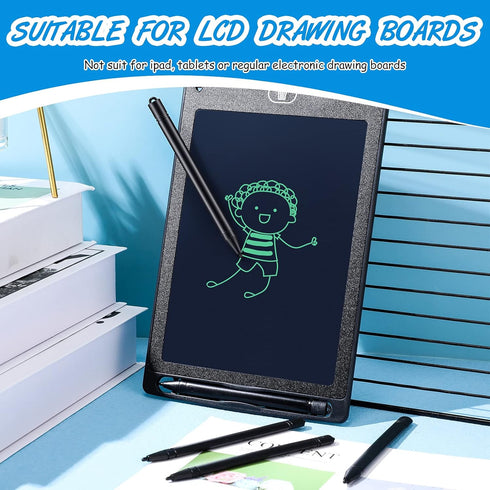 24 Pieces Replacement Stylus Pens LCD Board Pens for LCD Writing Tablet Drawing Pad Memo Message Boards Kids Adults, Black......