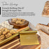 French Rolling Pin and Dough Scraper Set | Gold Bench Scraper Tool | Rolling Pin For Dough | Bread Making Accessories | Metal Bread Dough Cutter |...