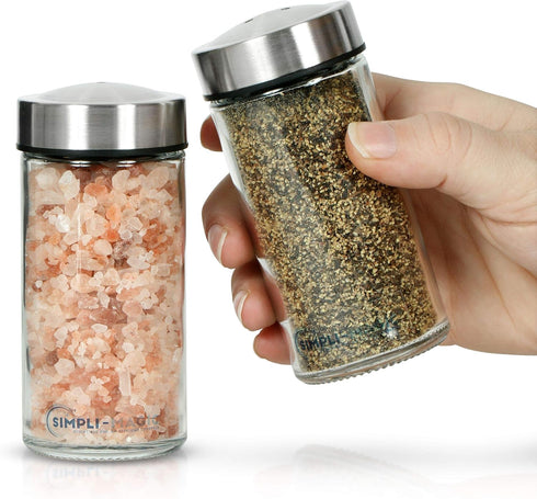 Simpli-Magic 79338 Salt and Pepper Shaker Set, Large, Stainless...