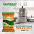12 PCS Heavy Duty Scour Pads with Silver Spark Stain Cutters, Green Reusable Scouring Pads for Kitchen, Sink, Garage and Dish Cleaning, Multipurpo...
