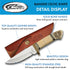 SZCO Supplies DH-8036 Bone Handle Celtic Knot Bandit Hunting Knife with Sheath, 7.75" Length, White...
