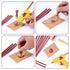 10 Pieces Sealing Wax Glue Sticks, 8 Inch Long Mini Hot Glue Gun Sticks for Envelopes, Wedding Invitations, Cards, DIY Art Craft (7mm Diameter, Re...