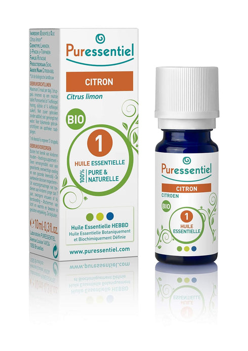 Puressentiel Lemon Essential Oil, Aromatherapy Relief, 100% Pure, Organic & Natural - Therapeutic Grade, Premium & Certified Quality - Made in Fra...