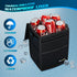 K KNODEL 2 Gallon Black Leak-Proof Waterproof Car Trash Can with Lid...