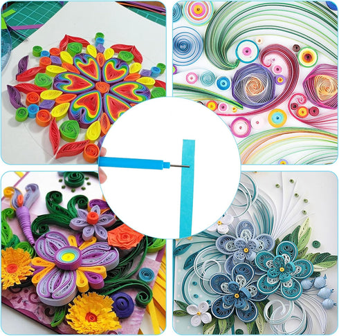 12 Pcs Paper Quilling Tools, Paper Flower Rolling Tool Rolling Curling Quilling Needle Pen DIY Cardmaking Paper Quilling Pen for Art Craft DIY Pap...