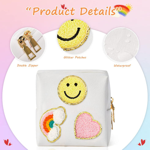 2 Pack Period Bag, PU Leather Sanitary Napkin Storage Bag for Feminine Pads Liners Tampons and Reusable Pads,Functional Sanitary Pads Pouches Firs...