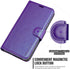 Wallet Case Compatible with Samsung Galaxy S9, Purple, Card Slots & Kickstand...