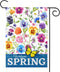 Spring Garden Flag Flowers Butterfly Outdoor Flag Vertical Double Sided Polyester for Farmhouse Yard Outdoor Porch Lawn Decor 12.5 x 18 Inch...