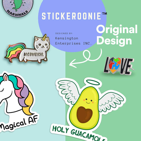 Stickeroonie Autism Awareness Puzzle Heart Lapel Pin, Colorful Love Silver Plated Decorative Pin, 1.2”...