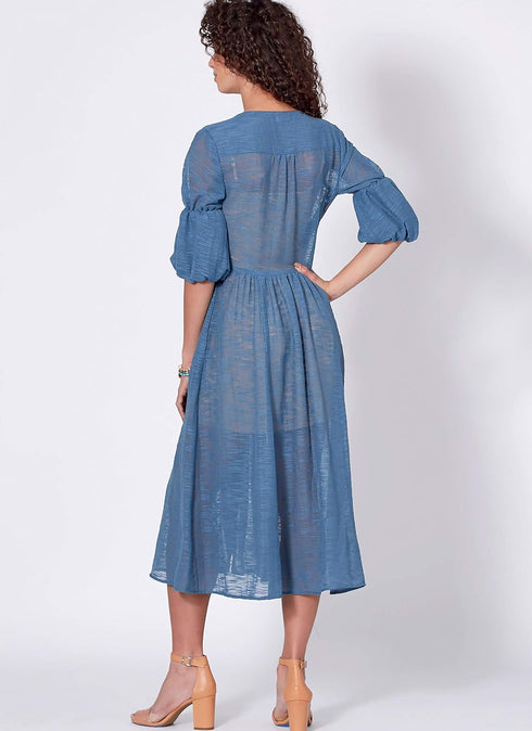 McCall Pattern Company McCall's Women's Sleeveless and Short Sleeve Button Up Dress Sewing Patterns, Sizes 14-22,White...