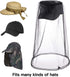 HESTYA 4 Pack Mosquito Head Net Face Mesh Protecting Net for Outdoor Hiking Camping Climbing Mosquito Fly Insects Preventing(Black, Gray)...
