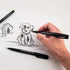 Pentel Arts Sign Pen Brush, Sepia Pigment Ink, 1 Pack, (SESP15BPSP),Black...
