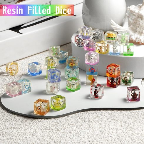 Skull DND Dice, DNDND 7PCS Resin Dice Set with Velvet Pouch for Dungeons and Dragons D&D Role Playing Games and Tabletop Games ?Skull...