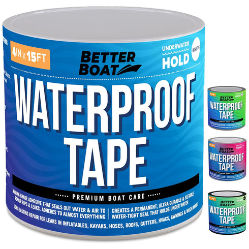 White Waterproof Tape for Leaks Thick Heavy Duty Water Proof Tape Sealing Marine Grade Outdoor Pools, Gutter, Underwater, Stop Leak Seal Tape Repa...