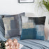 Throw Pillow Covers Abstract Art Painting Pillow Covers 18x18 Inchs Set of 2 Teal and Beige Throw Pillows Decorative Pillow Cases Cushion Covers f...