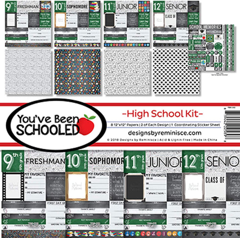 Reminisce (REMBC) High School Scrapbook Collection Kit, Multicolor, 12x12 inches...