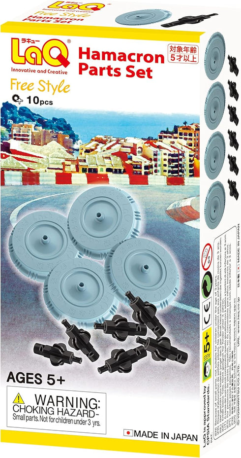 LaQ Free Style HAMACRON PARTS SET | 10 Pieces | Age 5+ | Creative, Educational Construction Toy Block | MADE IN JAPAN...