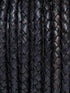 Round Braided Genuine Leather String Bolo Cord, Rope for Jewelry Making, Necklaces, Bracelets, Wraps, Crafts and Hobby Projects (Matte Black, 5 MM...