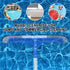 Professional Swimming Pool Wall & Tile Brush,17.5" Curved Edge Heavy Duty Head Designed for Cleans Walls, Tiles & Floors, Premium Nylon Bristles w...