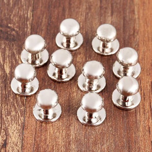 dophee 10Pcs Mini Drawer knobs Jewelry Box Wooden Cases Pulls Cabinet Cupboard Dresser Closet Chest Bin Handles, Zinc Alloy, 0.39"x0.43", Silver...