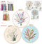Harimau 3Pc Embroidery Kit for Beginners, Floral Plant Pattern,Cross Stitch Kits Set, Including Stamped Embroidery Cloth with 3 Embroidery Hoops, ...