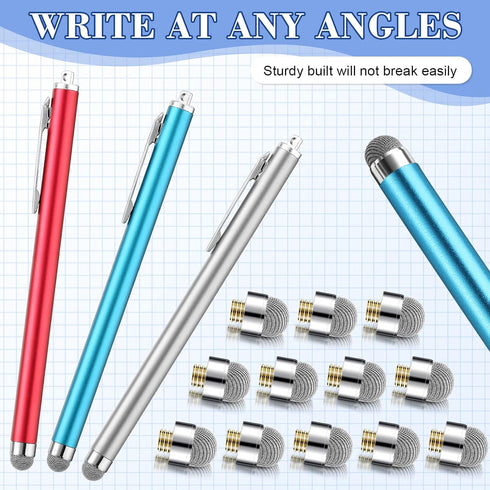 24 Pieces 0.30 Inch (Dia) Stylus Replacement Fiber Tip Compatible with MEKO and Bargains Dept 0.3-inch Tip Series Stylus......