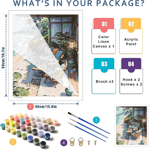 Landscape Paint by Number for Adults-Landscape Paint by Numbers for Adults Beginner,Landscape Paint by Numbers for Gift Home Wall Decor(Landscape,...