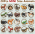 20Pcs Forest Animal Figurines, Miniature Plastic Woodland Animal Figure Toy Set for Kids Toddler Boy Girl Age 3-5 3 4 5 Party Supplies Cake Topper...