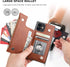 Bocasal Crossbody Wallet Case for iPhone 12/12 Pro with Card Holder,Zipper Card Slot Protector Shockproof Purse Cover with Removable Cross Body St...
