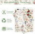 Generic AnyDesign 100 Sheets Floral Tissue Paper Vintage Wildflower Gift Wrapping Paper Butterfly Flower Printed DIY Art Craft Paper for Spring We...