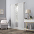 No. 918 Genevieve 2-pack 2-pack Linen Weave Sheer Semi-Sheer Grommet Curtain Panel Pair, 50" x 84", White...