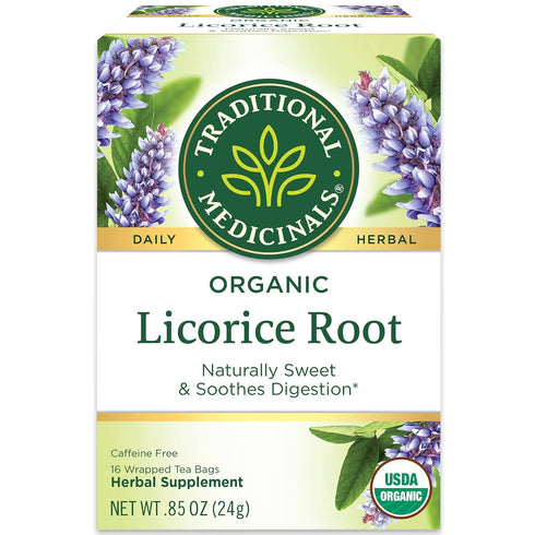 Traditional Medicinals Organic Herbal Tea, Licorice Root, 16-Count (Pack of 3)3...