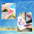 Potchen 30 Pcs Acrylic Pouring Swipe Painting Tools Supplies Acrylic Pouring Tools Supplies Brush Paint Scrapers 25 Pcs Paint Swipe Accessories an...