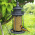 Twinkle Star Wild Bird Feeder Hanging for Garden Yard Outside Decoration, Panorama Gazebo Birdfeeder, Lighthouse Shaped, Grey...