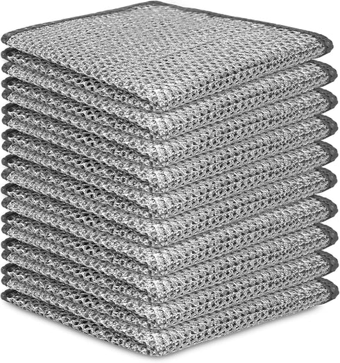 Zero Scratch Steel Wire Dishcloth,Double-layer Steel Wire Cleaning Cloth,for Washing Dishes and Cleaning Kitchen,Wire Dishwashing Rag,Non-Scratch ...