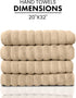 Classic Turkish Towels CTT Luxury Hand Towels for Bathroom Set of 4, 100% Turkish Cotton, Quick Dry & Comfy Towels for Hotel & Spa, Highly Absorbe...