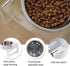 Tilted Raised Elevated Food and Water Bowls Stand for Cat or Small Dogs - Puppy's Clear Acrylic Stainless Steel Dishes Holder for Boy or Girl Pet,...
