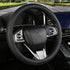 Black Leather Steering Wheel Cover?Classic Black?Anti-Slip, Safety, Soft, Breathable, Adaptable to 14.5-15 inches Steering Wheel...
