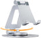 Nulaxy Rotatable Cell Phone Stand, Fully Adjustable Foldable Desktop Phone Holder Cradle Dock, Thick Case Friendly, Compatible with All Phones, Ni...