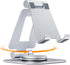 Nulaxy Rotatable Cell Phone Stand, Fully Adjustable Foldable Desktop Phone Holder Cradle Dock, Thick Case Friendly, Compatible with All Phones, Ni...