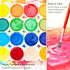 AUREUO Kids Watercolor Paint Set - 24 Colors Vibrant Watercolor Cakes with Plastic Palette & Paint Brush for Kids, Students, Beginners & Adults...