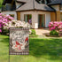 Cardinal Appear When Angels are Near Spring Peony Flower Home Decorative Garden Flag, Plaid House Yard Red Bird Double Sided, Memorial Outside Dec...