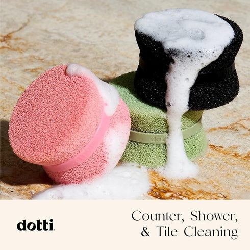 Dotti Super Scrubber Silicone Sponge - Odor-Free, Non-Scratch, Fast-Drying, and Dishwasher-Safe Dish Scrubber - Also for Showers, Tile, and Counte...